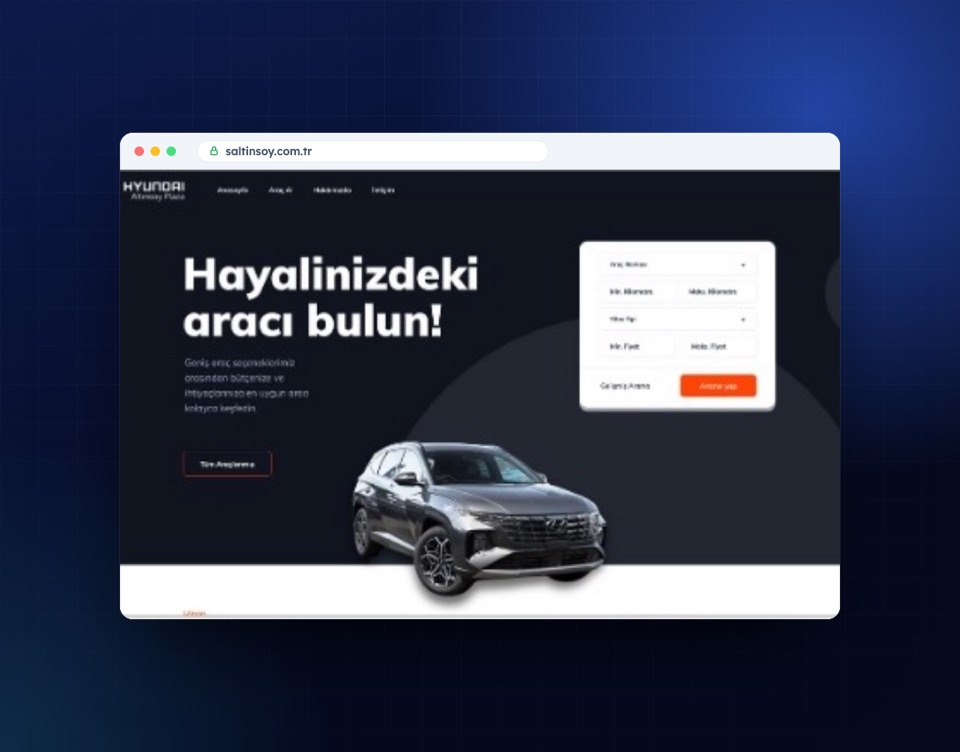 saltinsoy.com.tr web sitesinin masaüstü ve mobil görünümü
